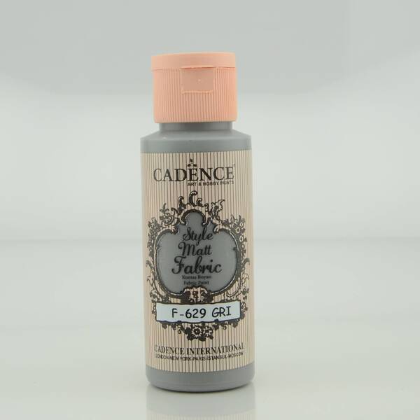 Cadence Style Matt Fabric Kumaş Boyası 59ml Gri - 1