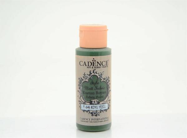 Cadence Style Matt Fabric Kumaş Boyası 59ml Koyu Yeşil - 1