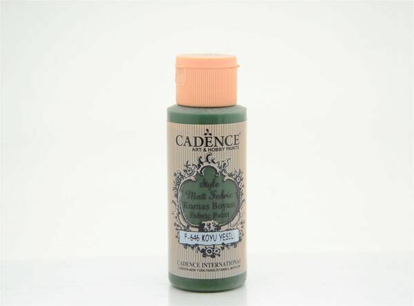 Cadence Style Matt Fabric Kumaş Boyası 59ml Koyu Yeşil