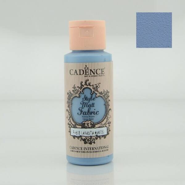 Cadence Style Matt Fabric Kumaş Boyası 59ml Lavanta Mavi - 1