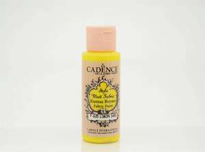 Cadence - Cadence Style Matt Fabric Kumaş Boyası 59ml Limon Sarı