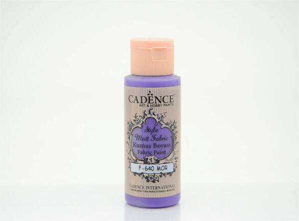 Cadence Style Matt Fabric Kumaş Boyası 59ml Mor - 1