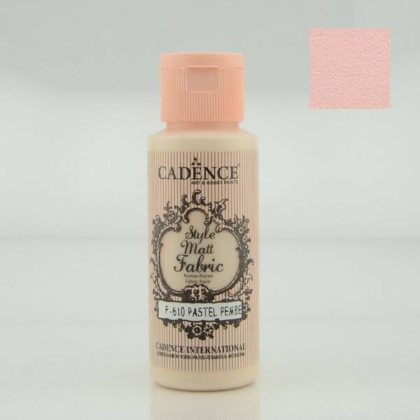 Cadence Style Matt Fabric Kumaş Boyası 59ml Pastel Pembe - 1