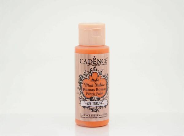 Cadence Style Matt Fabric Kumaş Boyası 59ml Turuncu - 1