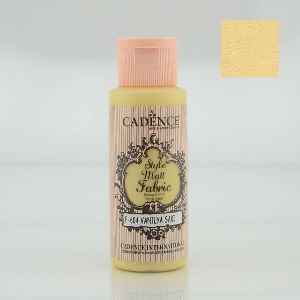 Cadence Style Matt Fabric Kumaş Boyası 59ml Vanilya - 1