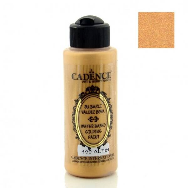 Cadence Su Bazlı Yaldız Boya 120ml 100 Altın - 1