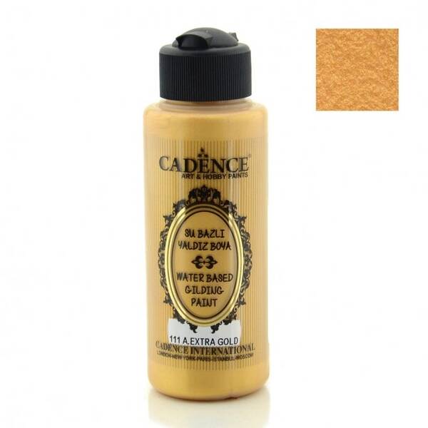 Cadence Su Bazlı Yaldız Boya 120ml 106 Antik Altın - 1