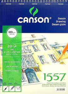 Canson - Canson 1557 Çizim Defteri 180Gr A4 20 Sayfa