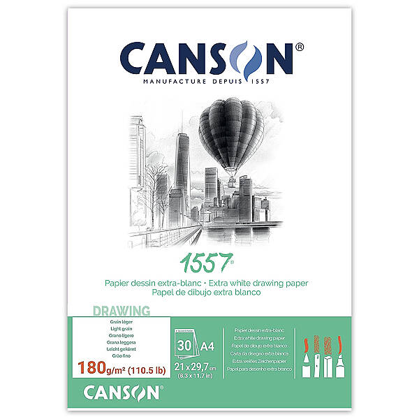 Canson 1557 Eskiz ve Çizim Defteri 180gr A4 30 Yaprak - 1