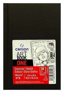 Canson - Canson Art Book One Sert Kapak Resim Defteri 100gr 98 Yaprak 10,2X15,2cm