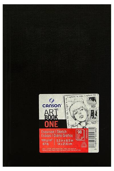 Canson Art Book One Sert Kapak Resim Defteri 100gr 98 Yaprak 14X21,6cm - 1