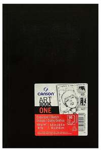 Canson Art Book One Sert Kapak Resim Defteri 100gr 98 Yaprak 14X21,6cm - Canson