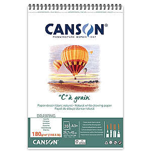 Canson Ca Grain Çizim Defteri 180gr A3 30 Yaprak Spiralli - Canson