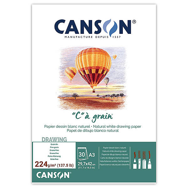 Canson Ca Grain Çizim Defteri 224gr A3 30 Yaprak - 1