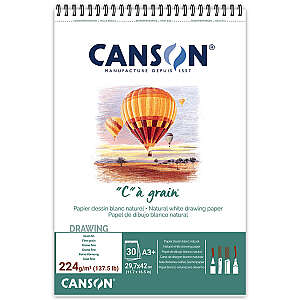 Canson Ca Grain Çizim Defteri 224gr A3 30 Yaprak Spiralli - Canson