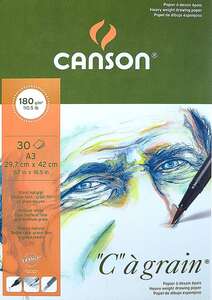 Canson Cagrain Çok Amaçlı Resim Defteri 180gr 30 Yaprak A3 29,7X42cm - Canson