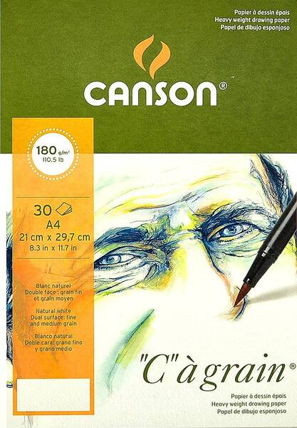 Canson Cagrain Çok Amaçlı Resim Defteri 180gr 30 Yaprak A4 21X29,7cm - 1