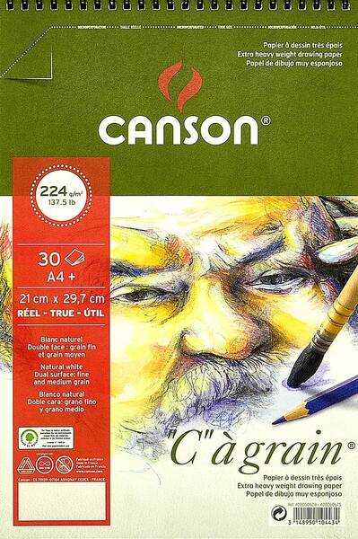 Canson Cagrain Çok Amaçlı Resim Defteri 224gr 30 Yaprak A4 21X29,7cm - 1