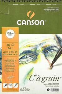 Canson Cagrain Çok Amaçlı Resim Defteri 180gr 30 Yaprak A4 21X29,7cm - Canson