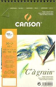 Canson - Canson Cagrain Çok Amaçlı Resim Defteri 180gr 30 Yaprak A5 14,8X21cm