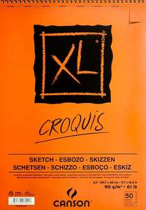 Canson Croquis XL Resim Defteri 90gr A3 29,7X42cm 50 Yaprak - Canson