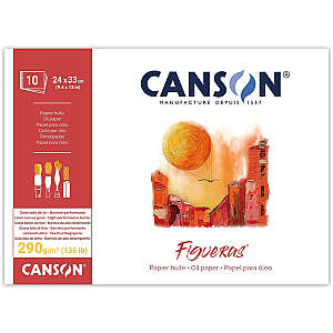 Canson Figueras Yağlı Boya Defteri 290gr 24X33cm 10 Yaprak - Canson
