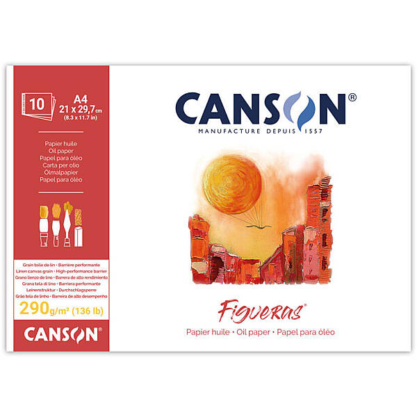 Canson Figueras Yağlı Boya Defteri 290gr A4 10 Yaprak - 1