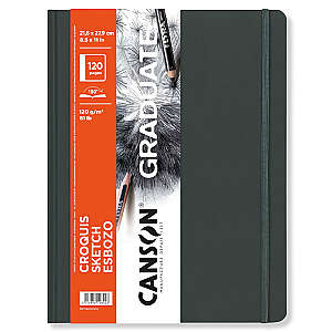 Canson Graduare Sketch Eskiz Defteri 120gr 21,6x27,9cm 60 Yaprak Sert Kapak - Canson