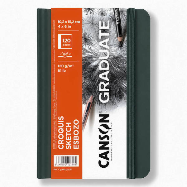 Canson Graduate Book Croquis Eskiz Defteri 120gr 10,2X15,2cm 60 Yaprak - 1