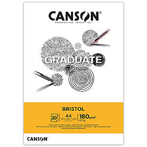 Canson Graduate Bristol Defter 180gr A4 20 Yaprak - Canson