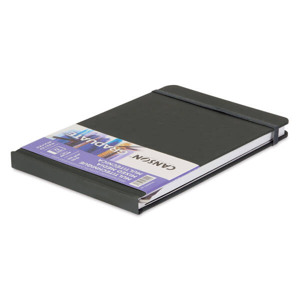 Canson Graduate Mixed Media Book Çok Amaçlı Defter 200gr 14X21,6cm Beyaz 36 Yaprak Yatay - 4