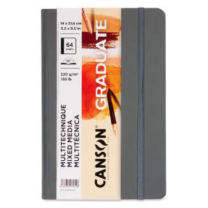 Canson Graduate Mixed Media Book Çok Amaçlı Defter 220gr 14X21,6cm Natural 32 Yaprak - Canson