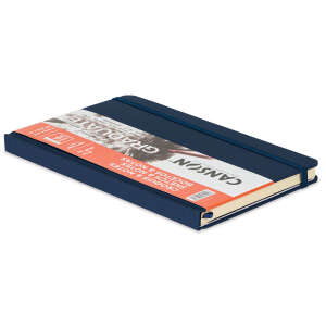 Canson Graduate Sketch & Notes Book Hardcover Defter 90gr 14X21,6cm 92 Yaprak Koyu Mavi - 4