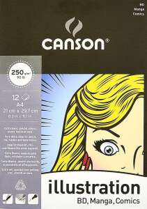 Canson İllüstrasyon Blok Bd Manga Comics 250Gr A4 12Yp - Canson