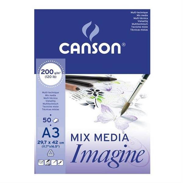 Canson Imagine Çok Amaçlı Sulu Boya Defteri 200GR A3 50 Yaprak - 1