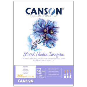 Canson Imagine Çok Amaçlı Sulu Boya Defteri 200GR A4 50 Yaprak - Canson