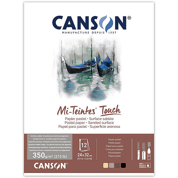 Canson Mi-Teintes Touch Pastel Boya Defteri 350gr 24X32cm 12 Yaprak - 1