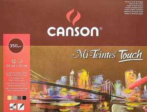 Canson Mi-Teintes Touch Pastel Boya Defteri 350gr A4 12 Yaprak - Canson