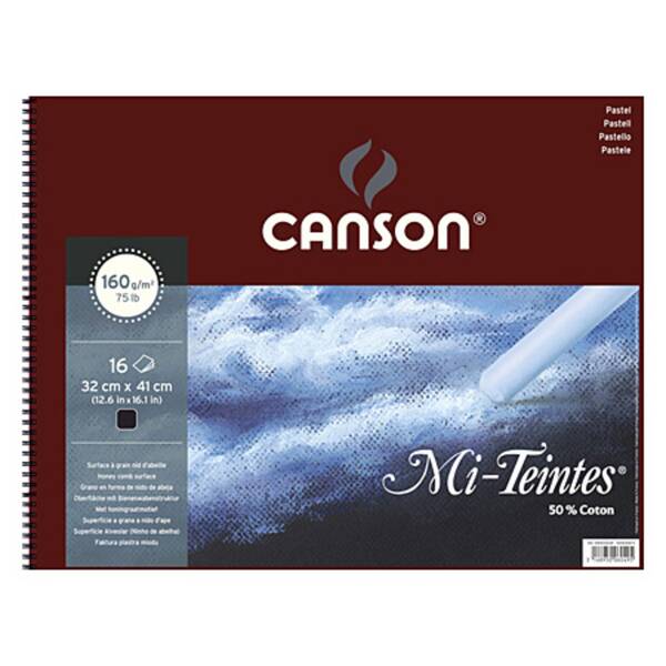 Canson Mi-Tientes Siyah Pastel Boya Defteri 160gr 32X41cm 16 Sayfa - 1