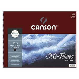 Canson - Canson Mi-Tientes Siyah Pastel Boya Defteri 160gr 32X41cm 16 Sayfa