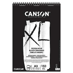 Canson XL Black Eskiz Defteri 150gr A3 40 Yaprak - Canson