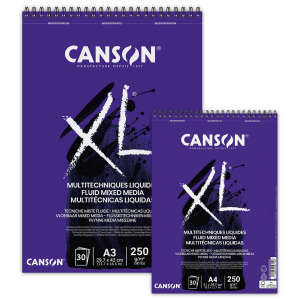 Canson XL Fluid Mixed Media Çok Amaçlı Defterler - Canson