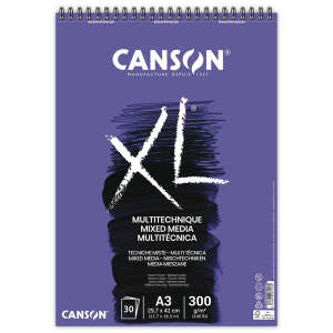 Canson XL Mixed Media Textured Çok Amaçlı Defter 300gr A3 30 Yaprak - Canson