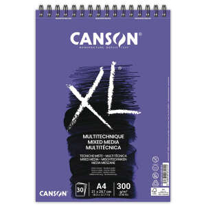 Canson XL Mixed Media Textured Çok Amaçlı Defter 300gr A4 30 Yaprak - Canson