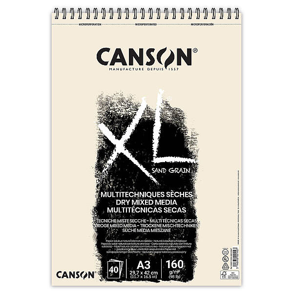 Canson XL Sand Grain Çizim Defteri 160gr A3 40 Yaprak - 1