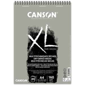 Canson XL Sand Grain Pastel Boya Defteri 160gr A4 40 Yaprak Gri - Canson