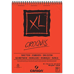 Canson XL Sketch Eskiz Defteri 90gr A5 50 Yaprak - Canson