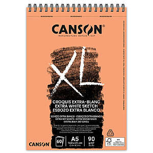 Canson XL Sketch Extra White Eskiz Defteri 90gr A5 60 Yaprak - Canson