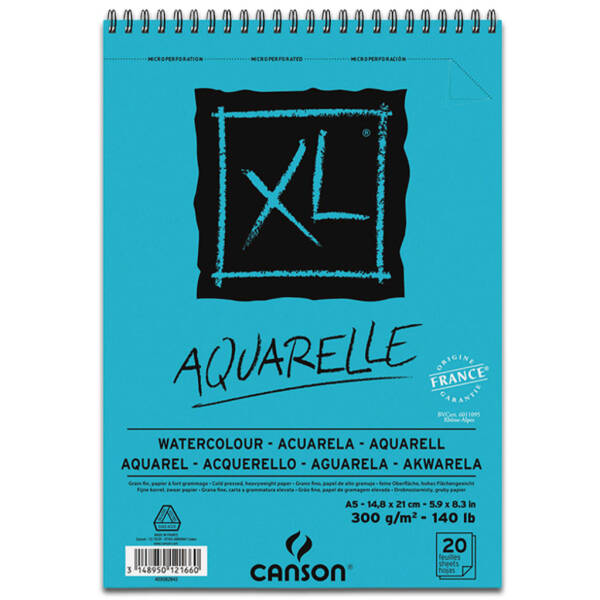 Canson XL Sulu Boya Defteri 300GR A5 20 Yaprak - 1