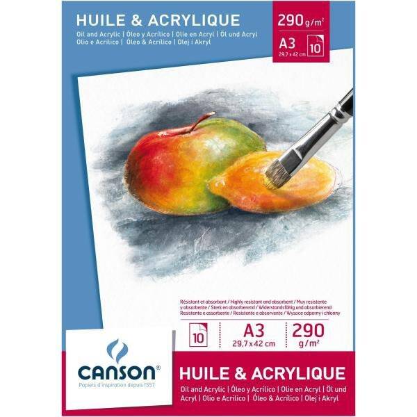 Canson Yağlı Ve Akrilik Boya Defteri A3 10 Yaprak 290gr - 1